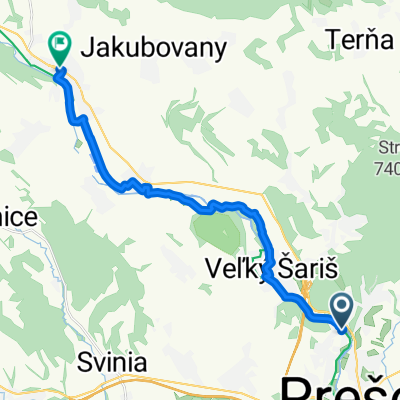 Prostějovská do Sabinov