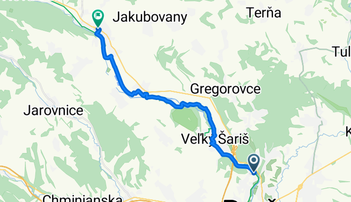 Prostějovská do Sabinov