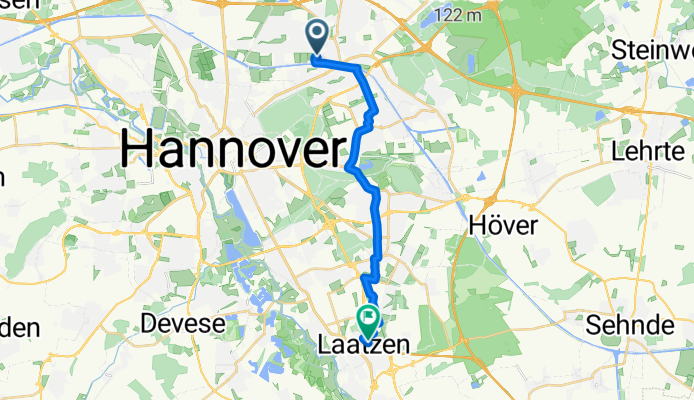 Scheffelfeld, Hannover nach Pestalozzistraße, Laatzen