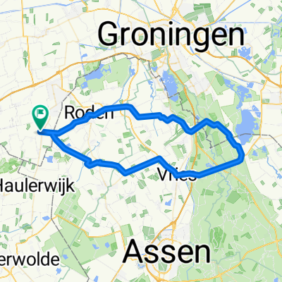 Route in Zevenhuizen