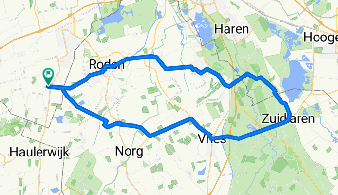 Route in Zevenhuizen
