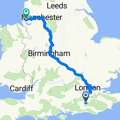 From Broadfield to Liverpool (fastest)
