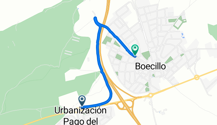 De Camino de Las Suertes a Calle Veintinueve