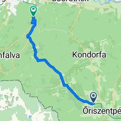 7455-ös mellékút, Őriszentpéter to Szentgotthárd