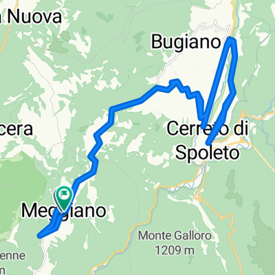 Meggiano discesa Maria Costantinopoli cerreto e ritorno