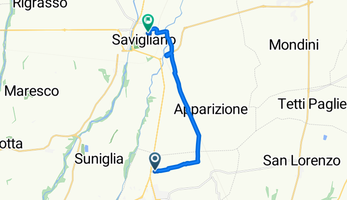 Via Frassinetto, Genola a Savigliano