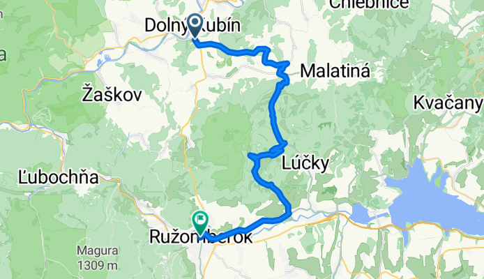 DK- Srňacie- Osádka- Turík- Ružomberok