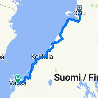 Route to Vaasa
