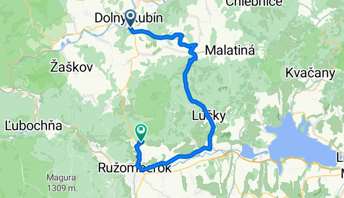 DK- Srňacie- Osádka- Lúčky- RK- hrad Likava