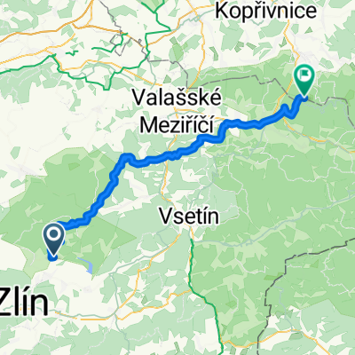 Trasa z K Pivovaru 403 do Radhošť (1129 m)