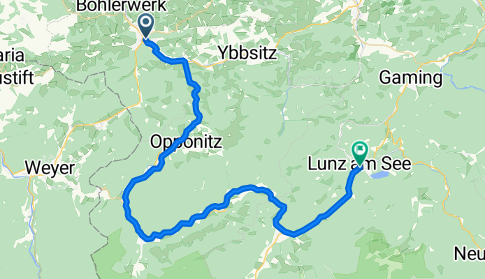 Route zu Lunz am See
