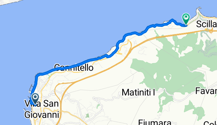 Via Monsignore Santo Vescovo Bergamo, Villa San Giovanni a Via Cristoforo Colombo, Scilla