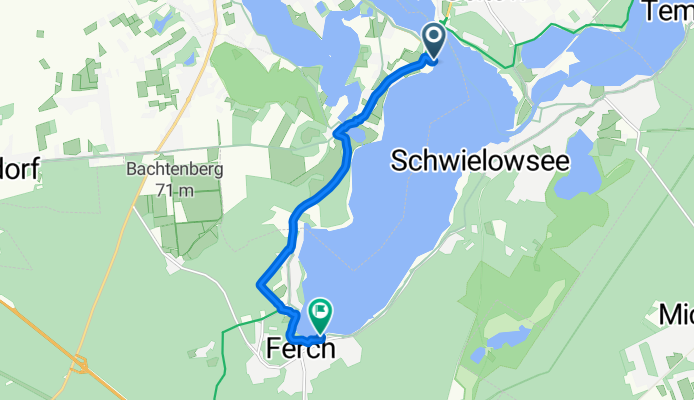 Petzow, Werder (Havel) nach Seeweg 5, Schwielowsee