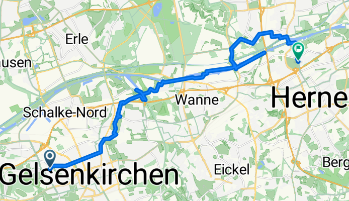 Laarmannshof, Gelsenkirchen nach Karl-Brandt-Weg, Herne