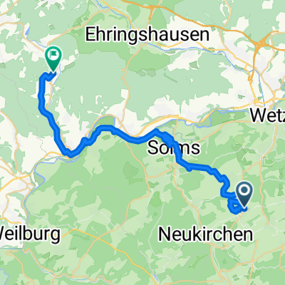 Auf dem Kies, Schöffengrund nach Auf dem Hohen Rain, Greifenstein