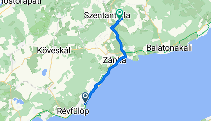 Csuki utca, Balatonszepezd to Szentantalfa