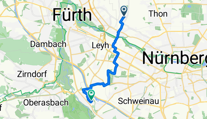 Leitenfeldstraße, Nürnberg nach Gutzberger Weg, Nürnberg