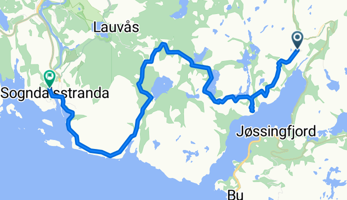 Åna-Sira-veien to Strandgaten