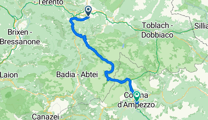 Von Bruneck bis Cortina d'Ampezzo