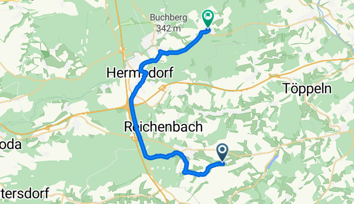 Waltersdorf nach Dorfstraße