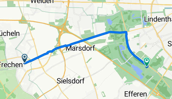 Kölner Straße nach Franz-Kremer-Allee