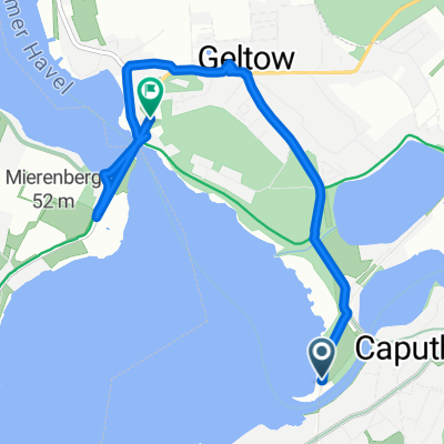 Weg zum Strandbad 1, Schwielowsee nach Am Brückenpark, Schwielowsee