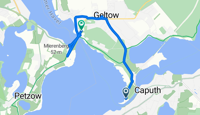 Weg zum Strandbad 1, Schwielowsee nach Am Brückenpark, Schwielowsee