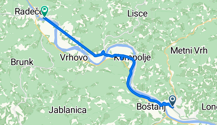 Naselje Heroja Maroka, Sevnica to Obrežje, Radeče