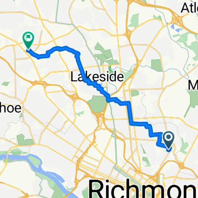 Fourth Ave, Richmond to W Broad St, Henrico