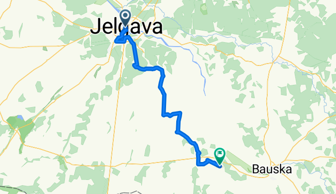 Lielā iela, Jelgava to Pilsrundāle-Svitene-Klieņi, Rundāles pag.