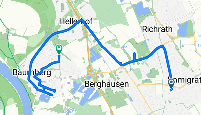 Solinger Straße, Langenfeld (Rheinland) nach Landecker Weg, Monheim am Rhein