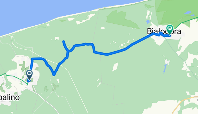 Stokrotki, Lubiatowo do Modrzewiowa, Białogóra