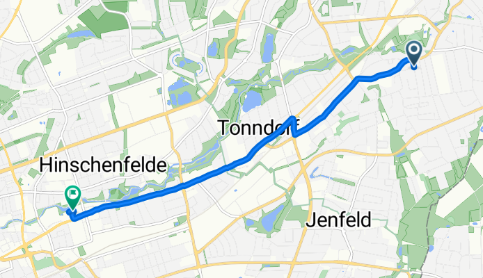 Wittigstieg nach Wandsbeker Zollstraße 87-89