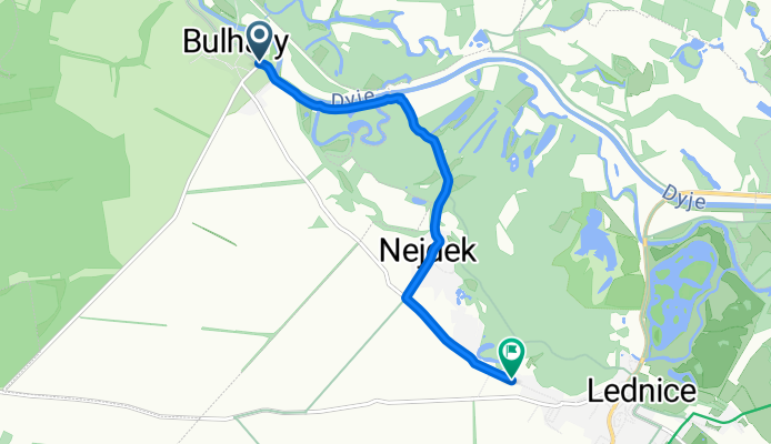 Bulhary, Bulhary až Nejdecká, Lednice