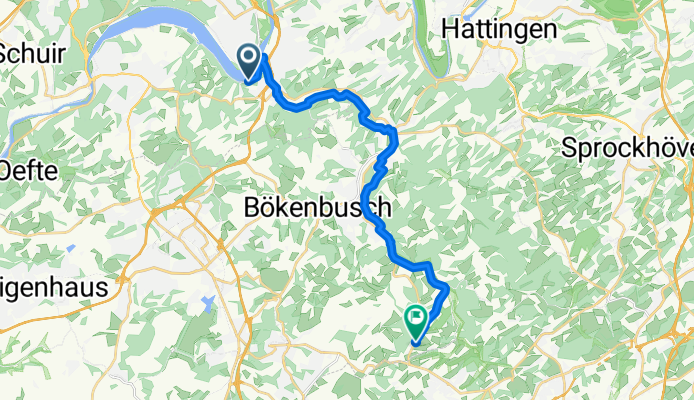 Hardenbergufer, Essen nach Nordrather Straße, Velbert