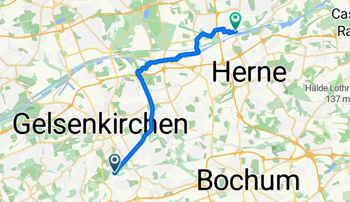 Humboldtstraße 2B nach Am Stadthafen