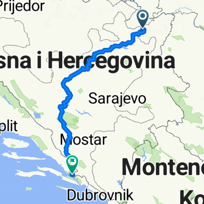 Route to Gospe od Zdravlja