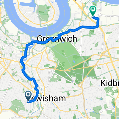 Route from Cliffview Road