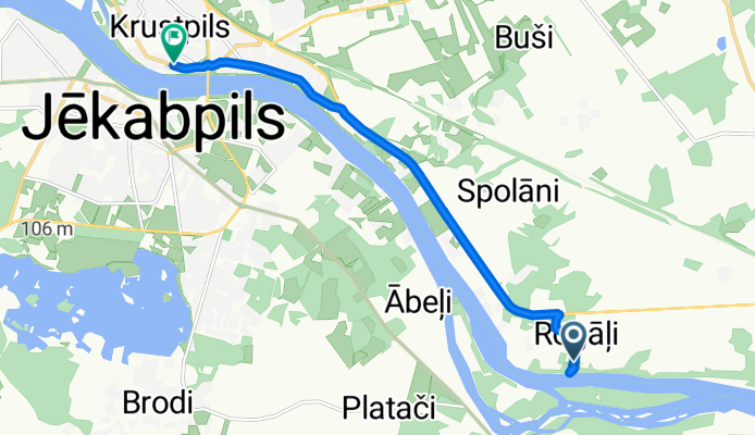 Lazdugravas, Kūku pag. nach Rīgas iela, Jēkabpils