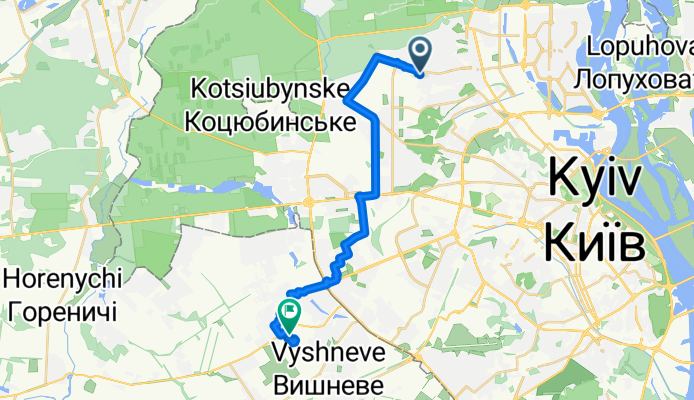 Александра Олеся улица, Киев до Зелёная улица, Софиевская Борщаговка