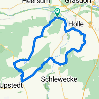 Radtour Holle track