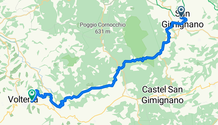 Via dei Marsili, San Gimignano a Viale dei Filosofi, Volterra