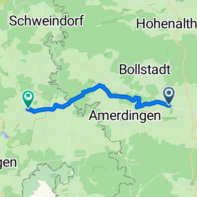 Oberringingen, Bissingen nach Obere Straße, Dischingen