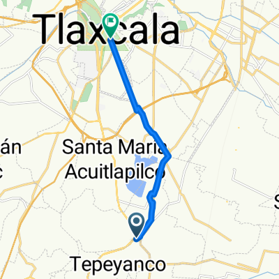 De Carretera Federal Puebla - Tlaxcala a De La Constitución