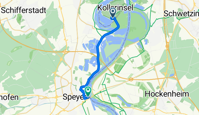 Camping Kollersee nach Speyer zum Alten Hammer