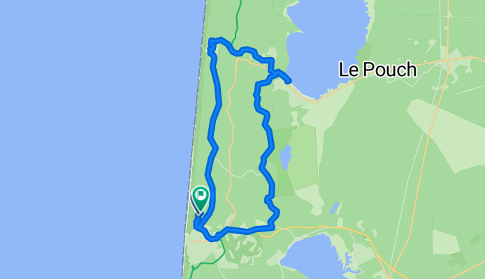 La Gringue-Nord, Lacanau nach Pare-feu du Huga, Lacanau