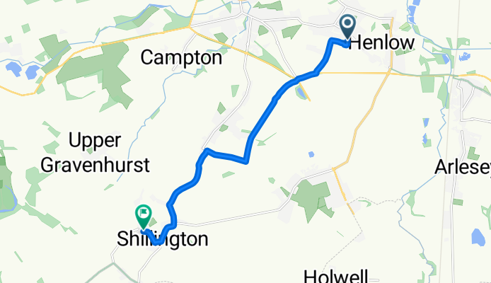 Broad Street, Shefford to Greenfields, Hitchin