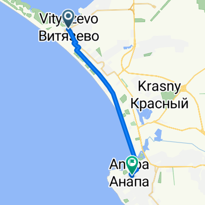 От Черноморская улица 137а до Краснодарская улица