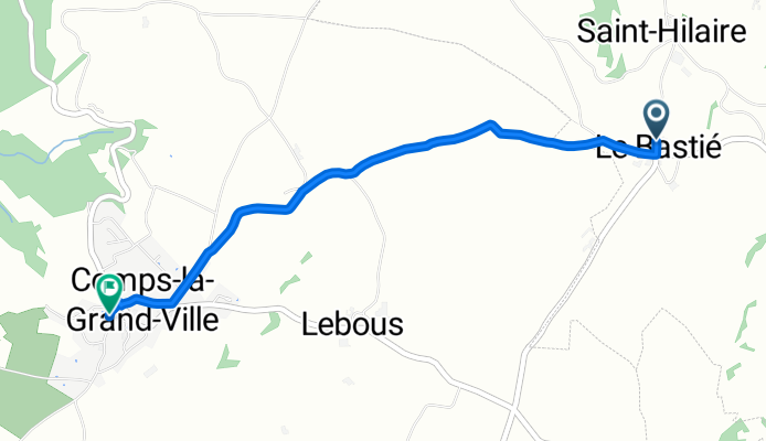 De Saint-Hilaire à Rue de la Vidarie