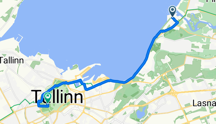 Purje tänav to Toom-Kooli tänav